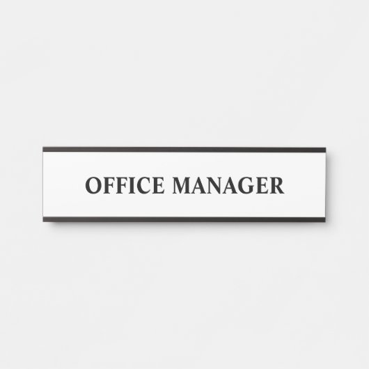 Modernes, Berufliches Bürozeichen Türschild (Vorderseite )