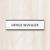 Modernes, Berufliches Bürozeichen Türschild (Vorderseite )