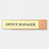 Modernes, Berufliches Bürozeichen Türschild (Vorderseite )