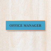 Modernes, Berufliches Bürozeichen Türschild (Vorderseite )