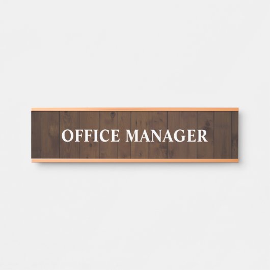 Modernes, Berufliches Bürozeichen Türschild (Vorderseite )