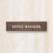 Modernes, Berufliches Bürozeichen Türschild (Vorderseite )