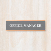 Modernes, Berufliches Bürozeichen Türschild (Vorderseite )