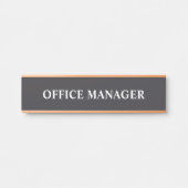 Modernes, Berufliches Bürozeichen Türschild (Vorderseite )