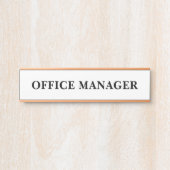 Modernes, Berufliches Bürozeichen Türschild (Vorderseite )