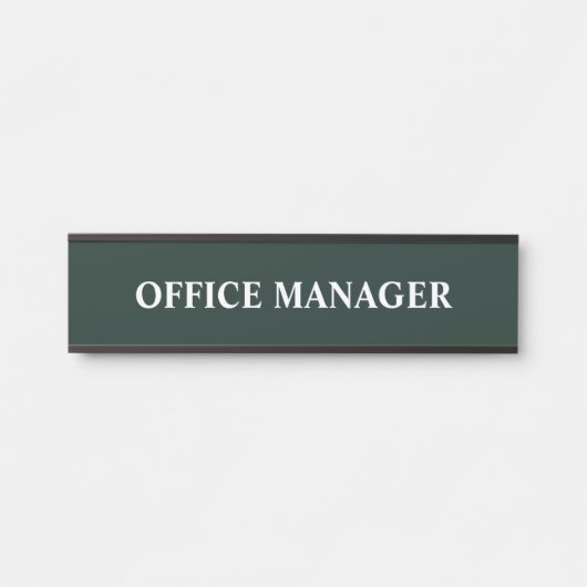 Modernes, Berufliches Bürozeichen Türschild (Vorderseite )