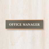 Modernes, Berufliches Bürozeichen Türschild (Vorderseite )