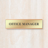 Modernes, Berufliches Bürozeichen Türschild (Vorderseite )