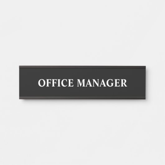 Modernes, Berufliches Bürozeichen Türschild (Vorderseite )