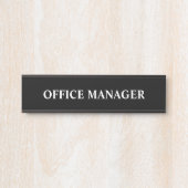 Modernes, Berufliches Bürozeichen Türschild (Vorderseite )