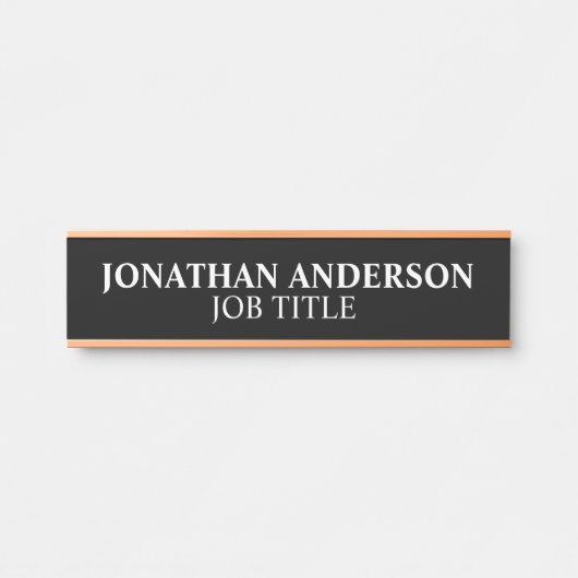 Modernes, Berufliches Bürozeichen Türschild (Vorderseite )