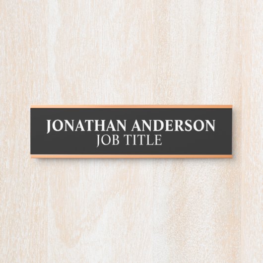 Modernes, Berufliches Bürozeichen Türschild (Vorderseite )