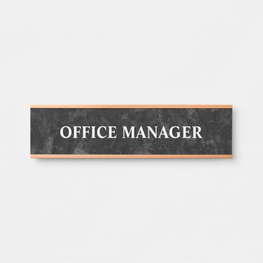 Modernes, Berufliches Bürozeichen Türschild (Vorderseite )