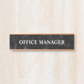 Modernes, Berufliches Bürozeichen Türschild (Vorderseite )