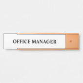 Modernes, Berufliches Bürozeichen Türschild (Vorderseite )