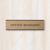 Modernes, Berufliches Bürozeichen Türschild (Vorderseite )