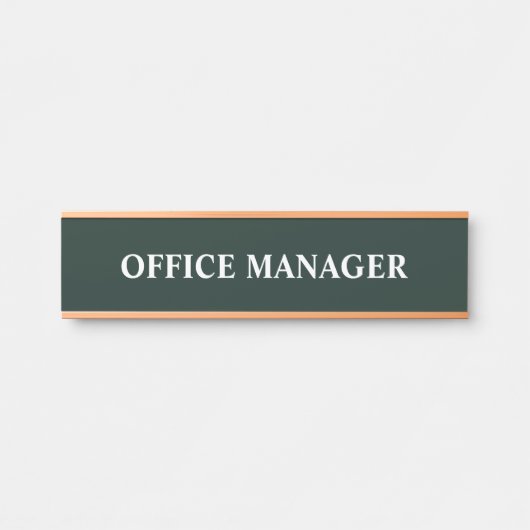 Modernes, Berufliches Bürozeichen Türschild (Vorderseite )