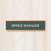 Modernes, Berufliches Bürozeichen Türschild (Vorderseite )