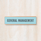 Modernes, Berufliches Bürozeichen Türschild (Vorderseite )