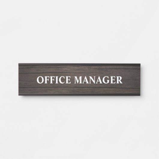 Modernes, Berufliches Bürozeichen Türschild (Vorderseite )