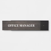 Modernes, Berufliches Bürozeichen Türschild (Vorderseite )