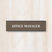 Modernes, Berufliches Bürozeichen Türschild (Vorderseite )