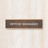 Modernes, Berufliches Bürozeichen Türschild (Vorderseite )