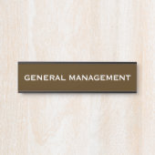 Modernes, Berufliches Bürozeichen Türschild (Vorderseite )