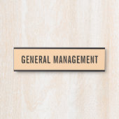 Modernes, Berufliches Bürozeichen Türschild (Vorderseite )