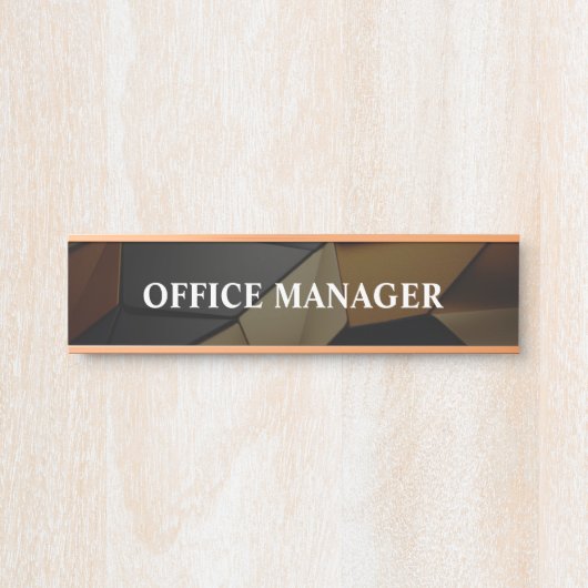 Modernes, Berufliches Bürozeichen Türschild (Vorderseite )