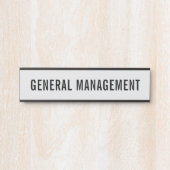 Modernes, Berufliches Bürozeichen Türschild (Vorderseite )