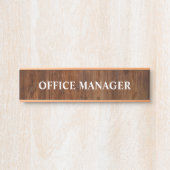 Modernes, Berufliches Bürozeichen Türschild (Vorderseite )