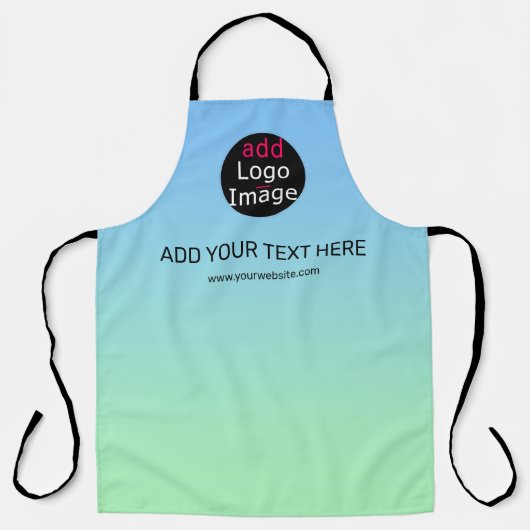 Modernes Berufliches Business-Chic-Gradient Schürze (Vorderseite)