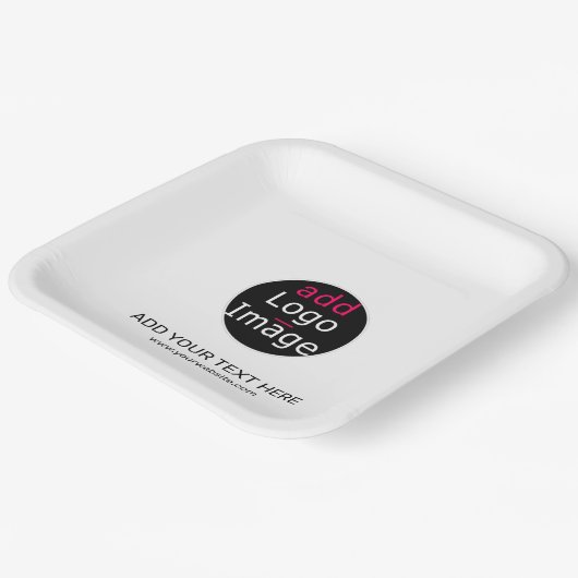 Modernes Berufliches Business-Chic Pappteller (Gewinkelt)