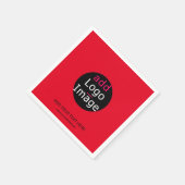 Modernes Berufliches Business Chic Red Serviette (Ecke)