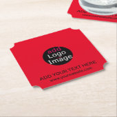 Modernes Berufliches Business Chic Red Untersetzer (angewinkelt)