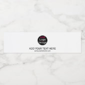 Modernes Berufliches Business-Chic Wasserflaschenetikett (Einzelnes Label)