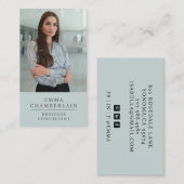 Modernes Berufliches Business Consultant Foto Visitenkarte (Vorne/Hinten)