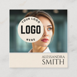 Modernes, Berufliches Business Foto Square Telefonnummerkarte