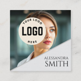Modernes, Berufliches Business Foto Square Telefonnummerkarte