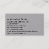 Modernes, Berufliches Business Foto Square Telefonnummerkarte (Rückseite)