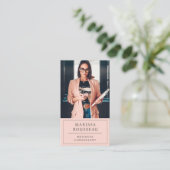 Modernes Berufliches Business-Foto Visitenkarte (Stehend Vorderseite)