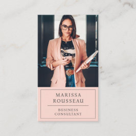 Modernes Berufliches Business-Foto Visitenkarte