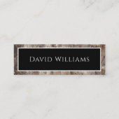 Modernes Berufliches Consultant Marble Mini Visitenkarte (Vorderseite)