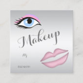Modernes Berufliches Design, Auge, Lippen Quadratische Visitenkarte (Vorderseite)