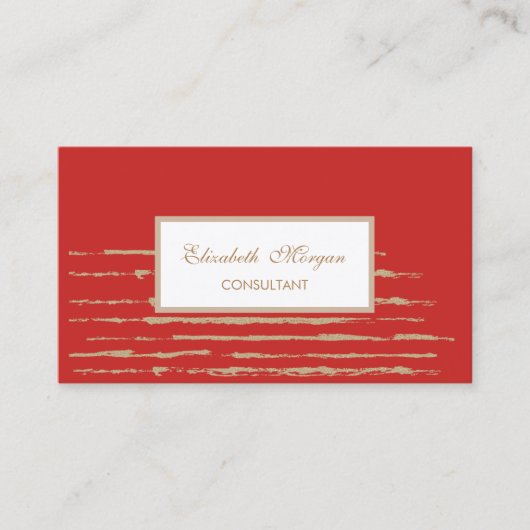 Modernes, Berufliches Design, gestreift Visitenkarte (Vorderseite)