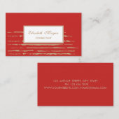 Modernes, Berufliches Design, gestreift Visitenkarte (Vorne/Hinten)