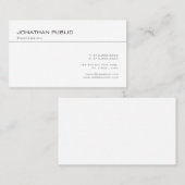 Modernes Berufliches Design Minimalistische Vorlag Visitenkarte (Vorne/Hinten)