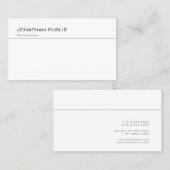 Modernes Berufliches Design Minimalistisches Templ Visitenkarte (Vorne/Hinten)