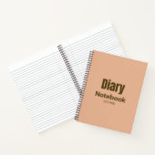 Modernes, Berufliches Design niedlich rosa Tagebuc Notizblock (Innenseite)